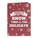 Snow Time Vertical Folded Shimmer Holiday Cards Image 8 of 10